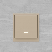 Переключатель 1-кл. KANT с подсветкой ванильн. марципан DKC 7015143 7015143