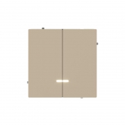 Переключатель 2-кл. KANT с подсветкой ванильн. марципан DKC 7015144 7015144