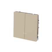 Переключатель 2-кл. KANT с подсветкой ванильн. марципан DKC 7015144 7015144