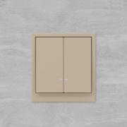 Переключатель 2-кл. KANT с подсветкой ванильн. марципан DKC 7015144 7015144