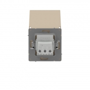 Розетка силовая KANT IP44 2P+E защ. шторки с крышкой ванильн. марципан DKC 7015013 7015013