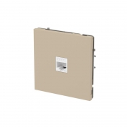 Розетка компьютерная 1-м KANT RJ45 кат.5E без шторки ванильн. марципан DKC 7015663 7015663