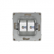 Розетка компьютерная 2-м KANT RJ45 кат.6A без шторки ванильн. марципан DKC 7015674 7015674