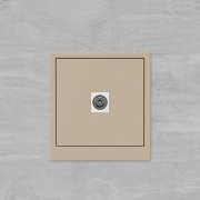 Розетка телевизионная одиночная TV KANT ванильн. марципан DKC 7015503 7015503