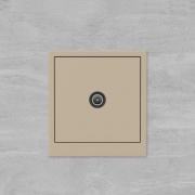 Розетка телевизионная проходная TV KANT ванильн. марципан DKC 7015513 7015513