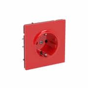 Розетка силовая KANT 2P+E без шторки красн. сатин DKC 7001033 7001033
