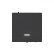 Выключатель 2-кл. KANT с подсветкой черн. уголь DKC 7012134 7012134