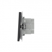 Выключатель 2-кл. KANT с подсветкой черн. уголь DKC 7012134 7012134