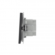 Переключатель 1-кл. KANT с подсветкой черн. уголь DKC 7012143 7012143