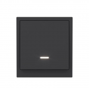 Переключатель 1-кл. KANT с подсветкой черн. уголь DKC 7012143 7012143