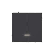 Переключатель 2-кл. KANT с подсветкой черн. уголь DKC 7012144 7012144