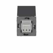 Розетка силовая KANT IP44 2P+E защ. шторки с крышкой черн. уголь DKC 7012013 7012013