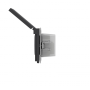 Розетка силовая KANT IP44 2P+E защ. шторки с крышкой черн. уголь DKC 7012013 7012013