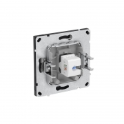 Розетка компьютерная 1-м KANT RJ45 кат.5E без шторки черн. уголь DKC 7012663 7012663