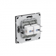 Розетка компьютерная 2-м KANT RJ45 кат.5E без шторки черн. уголь DKC 7012664 7012664