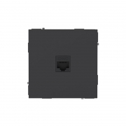 Розетка компьютерная 1-м KANT RJ45 кат.6A без шторки черн. уголь DKC 7012673 7012673