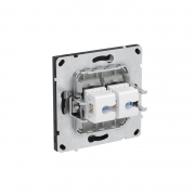 Розетка компьютерная 2-м KANT RJ45 кат.6A без шторки черн. уголь DKC 7012674 7012674