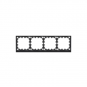 Рамка 4-м KANT черн. уголь DKC 7012908 7012908