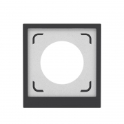 Рамка 1-м KANT IP44 черн. уголь DKC 7012942 7012942