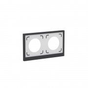 Рамка 2-м KANT IP44 черн. уголь DKC7012944 7012944