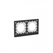Рамка 2-м KANT IP44 черн. уголь DKC7012944 7012944