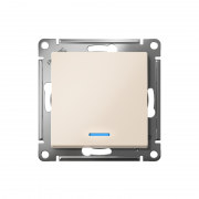 Механизм переключателя 1-кл. СП Atlas Design 10А IP20 (сх. 6а) 10AX с подсветкой беж. SchE ATN000263 ATN000263