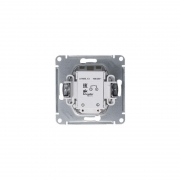 Механизм выключателя 1-кл. СП Atlas Design 10А IP20 (сх. 1а) 10AX с подсветкой алюм. SchE ATN000313 ATN000313