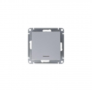 Механизм выключателя 1-кл. СП Atlas Design 10А IP20 (сх. 1а) 10AX с подсветкой алюм. SchE ATN000313 ATN000313