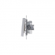 Механизм выключателя 3-кл. СП Atlas Design 10А IP20 (сх. 1+1+1) 10AX алюм. SchE ATN000331 ATN000331