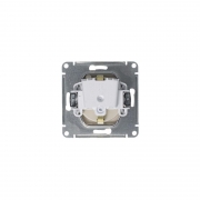 Механизм розетки 1-м СП AtlasDesign 16А IP20 с заземл. защ. шторки с крышкой алюм. SchE ATN000346 ATN000346