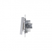 Механизм выключателя 2-кл. СП Atlas Design 10А IP20 (сх. 5а) 10AX с подсветкой алюм. SchE ATN000353 ATN000353