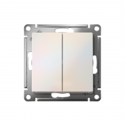 Механизм выключателя 2-кл. СП Atlas Design 10А IP20 (сх. 5) 10AX жемчуж. SchE ATN000451 ATN000451