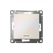 Механизм переключателя 1-кл. СП Atlas Design 10А IP20 (сх. 6а) 10AX с подсветкой жемчуж. SchE ATN000463 ATN000463