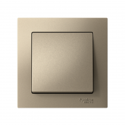 Выключатель 1-кл. СП AtlasDesign 10А IP20 (сх. 1) 10AX в сборе шампань SE ATN000512 ATN000512