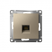 Механизм розетки компьютерной Atlas Design RJ45 шампань SchE ATN000583 ATN000583