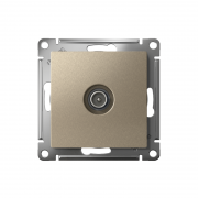 Механизм розетки TV Atlas Design оконечный 1DB шампань SchE ATN000591 ATN000591