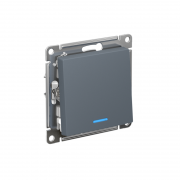 Выключатель 1-кл. СП AtlasDesign 10А IP20 (сх. 1а) 10AX с подсветкой механизм грифель SchE ATN000713 ATN000713