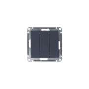 Выключатель 3-кл. СП AtlasDesign 10А IP20 (сх. 1+1+1) 10AX механизм грифель SchE ATN000731 ATN000731
