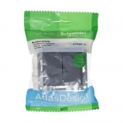 Механизм выключателя 2-кл. СП Atlas Design 10А IP20 (сх. 5) 10AX грифель SchE ATN000751 ATN000751