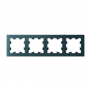 Рамка 4-м Atlas Design универс. изумруд SchE ATN000804 ATN000804