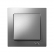 Выключатель 1-кл. СП AtlasDesign 10А IP20 (сх. 1) 10AX в сборе сталь SchE ATN000912 ATN000912