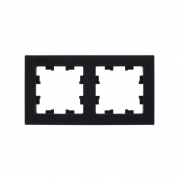 Рамка 2-м Atlas Design универс. карбон SchE ATN001002 ATN001002