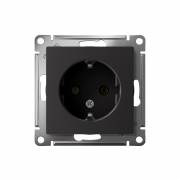Механизм розетки 1-м СП Atlas Design с заземл. 16А карбон SchE ATN001043 ATN001043