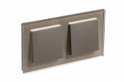 Рамка 2-м Atlas Design NATURE стекло шампань SchE ATN320502 ATN320502