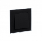 Рамка 1-м Atlas Design NATURE мат. стекло черн. SchE ATN331001 ATN331001