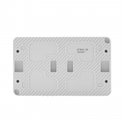 Розетка 2-м ОП AtlasDesign Profi54 16А IP54 250В с заземл. защ. шторки бел. SE ATN540126 ATN540126