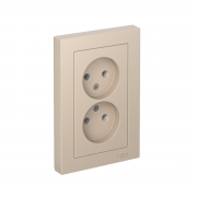 Розетка 2-м. AtlasDesign 16А без заземл. в сборе песочн. SE ATN001220 ATN001220