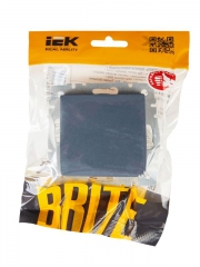 Выключатель 1-кл. СП BRITE ВС10-1-0-БрМ 10А маренго IEK BR-V10-0-10-K35 BR-V10-0-10-K35