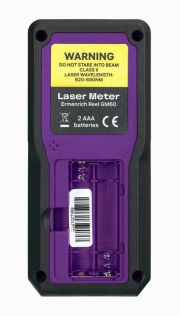 Рулетка лазерная Reel PRO GM60 фиолет. Ermenrich 84645 84645