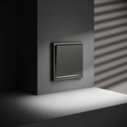 Выключатель 1-кл СП S70 10А с подсветкой механизм титан Voltum VLS010206 VLS010206